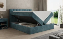 Boxspringbett Como in Cord mit Stauraum