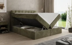 Boxspringbett Como in Cord mit Stauraum
