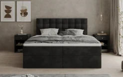 Boxspringbett Como in Cord mit Stauraum