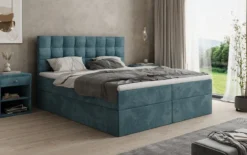 Boxspringbett Como in Cord mit Stauraum