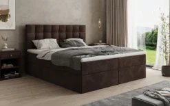 Boxspringbett Como in Cord mit Stauraum