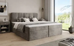 Boxspringbett Cozy II in Cord mit Stauraum