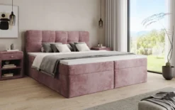 Boxspringbett Cozy II in Cord mit Stauraum