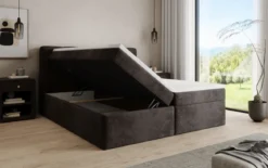 Boxspringbett Cozy II in Cord mit Stauraum