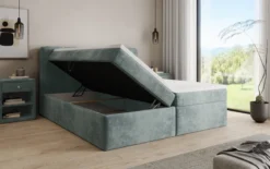 Boxspringbett Cozy II in Cord mit Stauraum