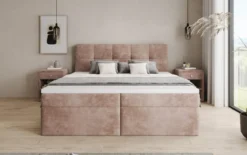 Boxspringbett Cozy II in Cord mit Stauraum