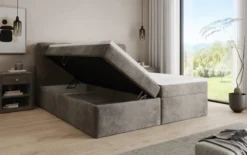 Boxspringbett Cozy II in Cord mit Stauraum