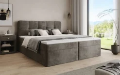 Boxspringbett Cozy II in Cord mit Stauraum