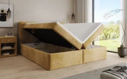 Boxspringbett Cozy II in Cord mit Stauraum