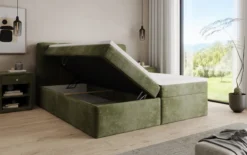 Boxspringbett Cozy II in Cord mit Stauraum