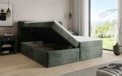 Boxspringbett Cozy II in Cord mit Stauraum