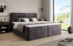 Boxspringbett Cozy II Samt mit Stauraum