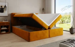 Boxspringbett Cozy II Samt mit Stauraum