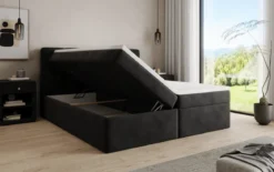 Boxspringbett Cozy II Samt mit Stauraum