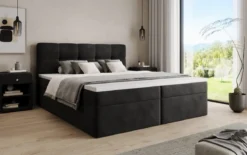 Boxspringbett Cozy II Samt mit Stauraum