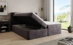 Boxspringbett Cozy II Samt mit Stauraum