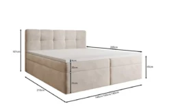 Boxspringbett Cozy II Samt mit Stauraum