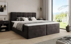 Boxspringbett Cozy II Samt mit Stauraum