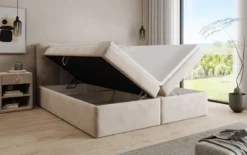 Boxspringbett Cozy II Samt mit Stauraum