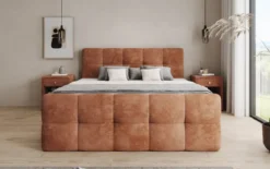 Boxspringbett Cozy in Cord mit Stauraum