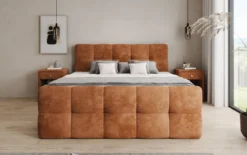 Boxspringbett Cozy in Cord mit Stauraum