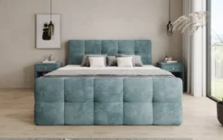 Boxspringbett Cozy in Cord mit Stauraum