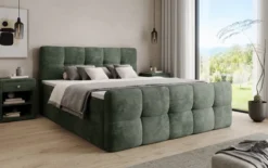 Boxspringbett Cozy in Cord mit Stauraum