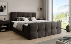 Boxspringbett Cozy in Cord mit Stauraum