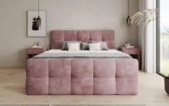 Boxspringbett Cozy in Cord mit Stauraum