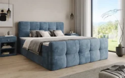 Boxspringbett Cozy in Cord mit Stauraum