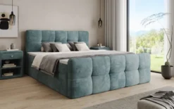 Boxspringbett Cozy in Cord mit Stauraum