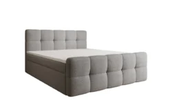 Boxspringbett Cozy in Teddy Bouclé mit Stauraum