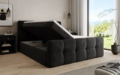 Boxspringbett Cozy Samt mit Stauraum