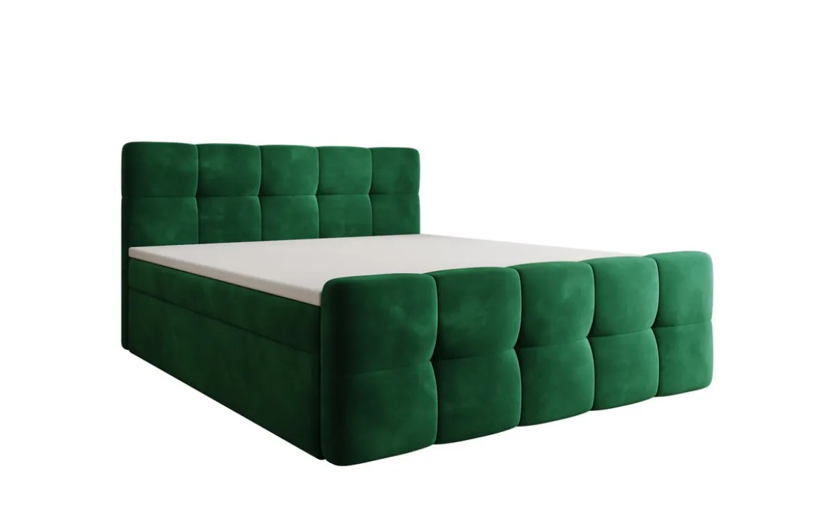 Boxspringbett Cozy Samt mit Stauraum