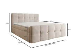 Boxspringbett Cozy Samt mit Stauraum