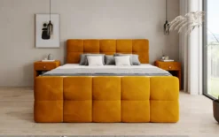 Boxspringbett Cozy Samt mit Stauraum