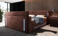 Boxspringbett Divalo mit TV Lift und Stauraum