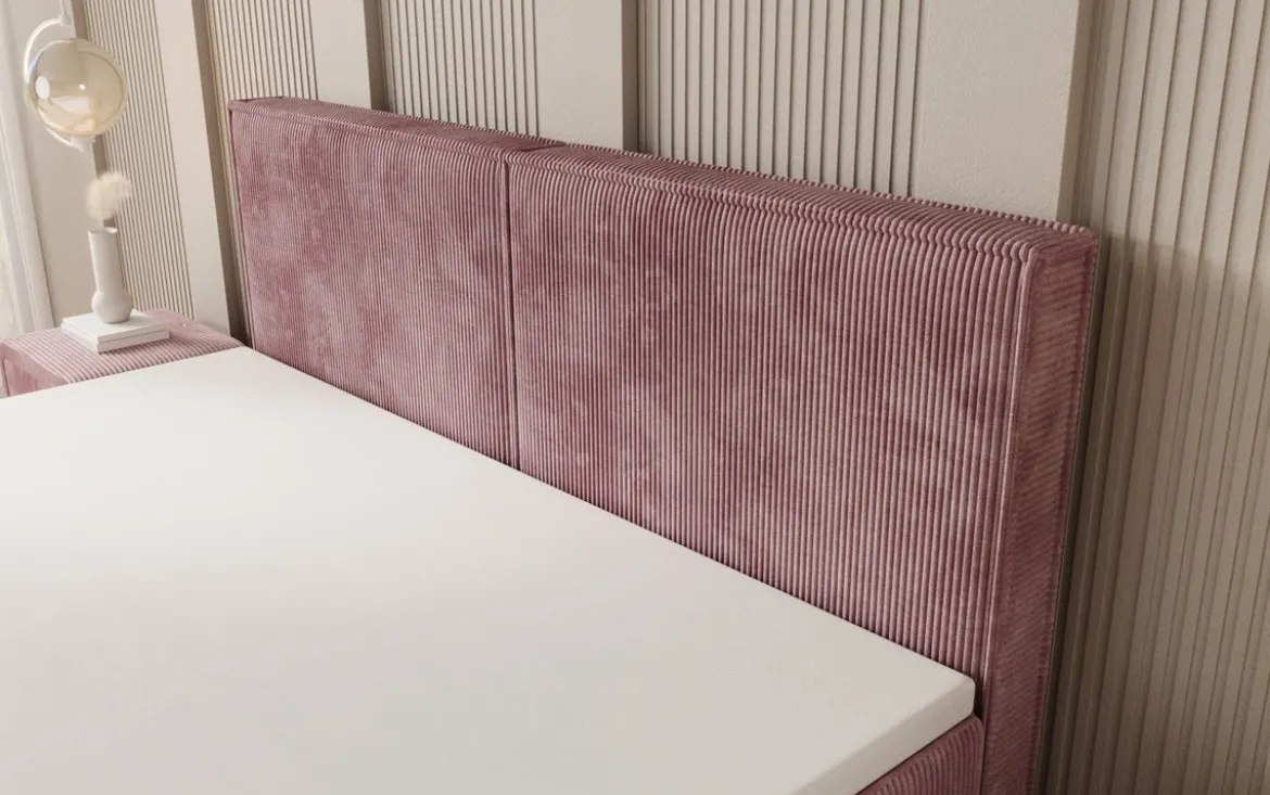 Boxspringbett Elara mit Schwebeoptik in Cord
