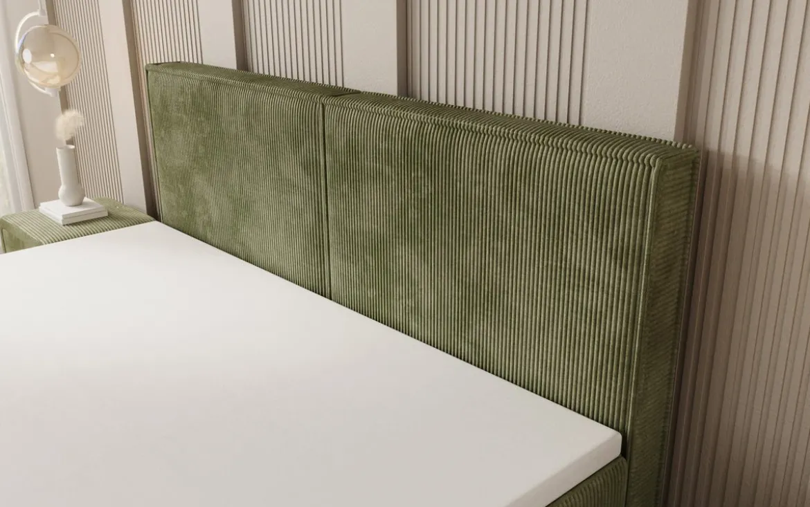 Boxspringbett Elara mit Schwebeoptik in Cord