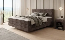 Boxspringbett Elara mit Schwebeoptik in Cord