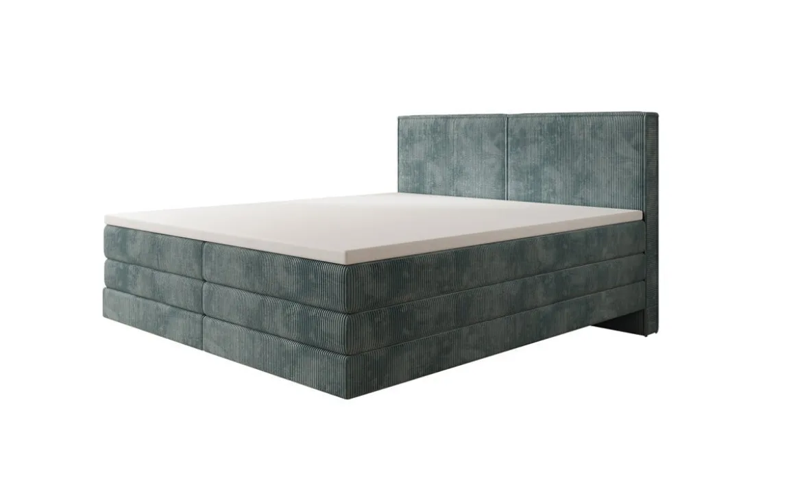 Boxspringbett Elara mit Schwebeoptik in Cord