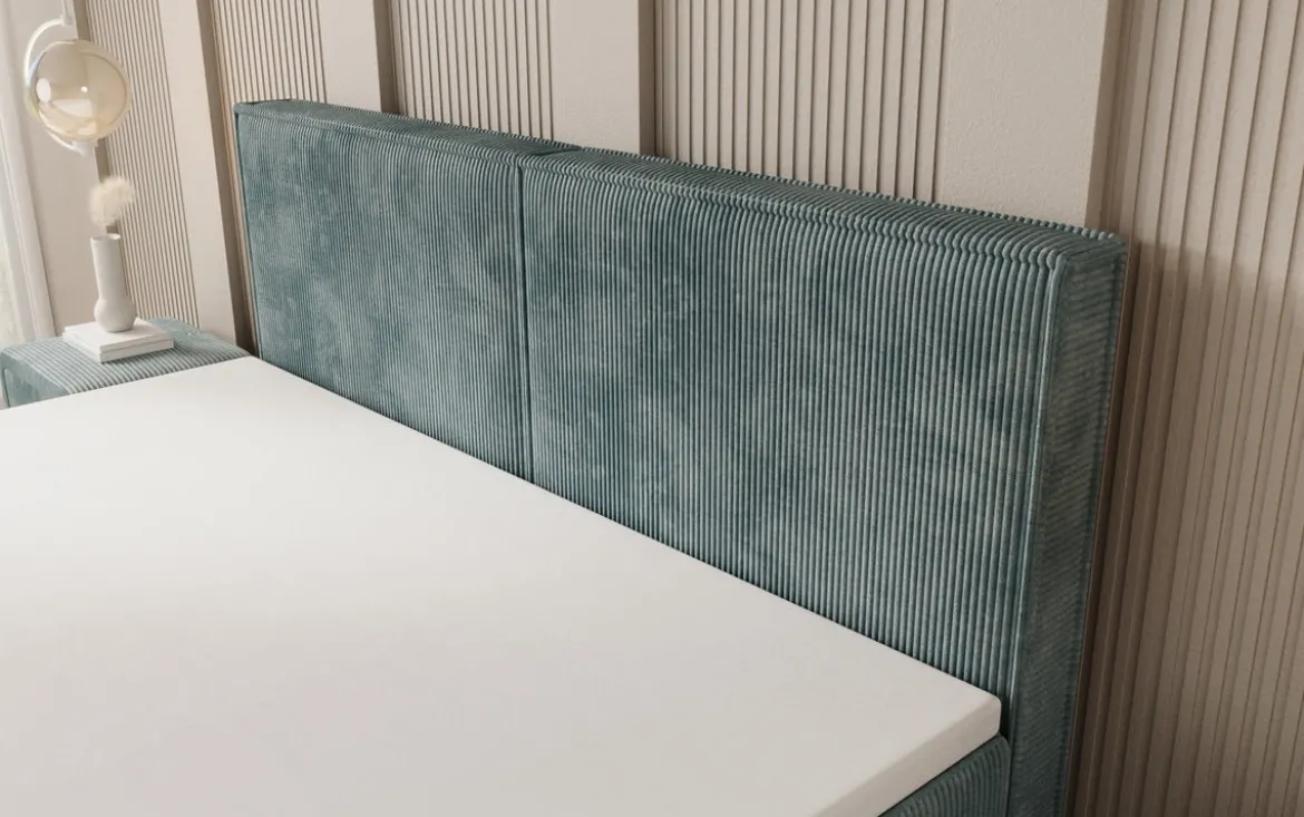 Boxspringbett Elara mit Schwebeoptik in Cord