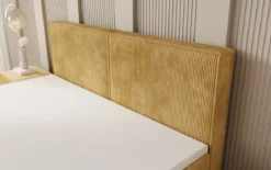 Boxspringbett Elara mit Schwebeoptik in Cord