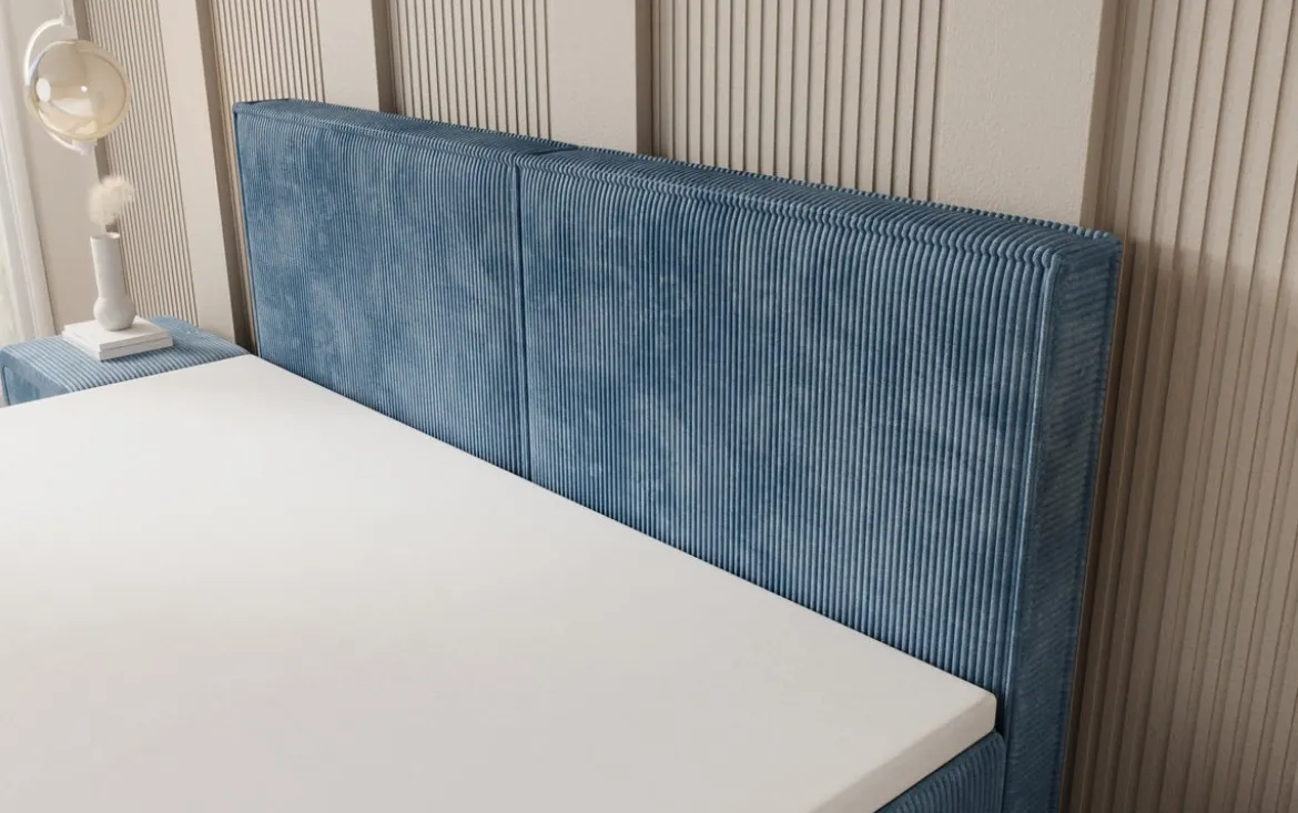 Boxspringbett Elara mit Schwebeoptik in Cord