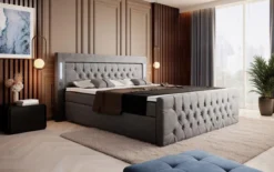 Boxspringbett Elegance mit LED, USB und Stauraum