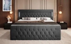 Boxspringbett Elegance mit LED, USB und Stauraum