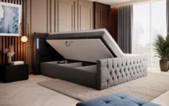 Boxspringbett Elegance mit LED, USB und Stauraum