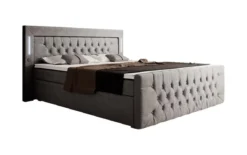 Boxspringbett Elegance mit LED, USB und Stauraum