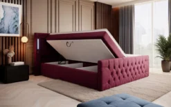Boxspringbett Elegance mit LED, USB und Stauraum