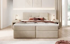 Boxspringbett Eleonora Samt mit Stauraum